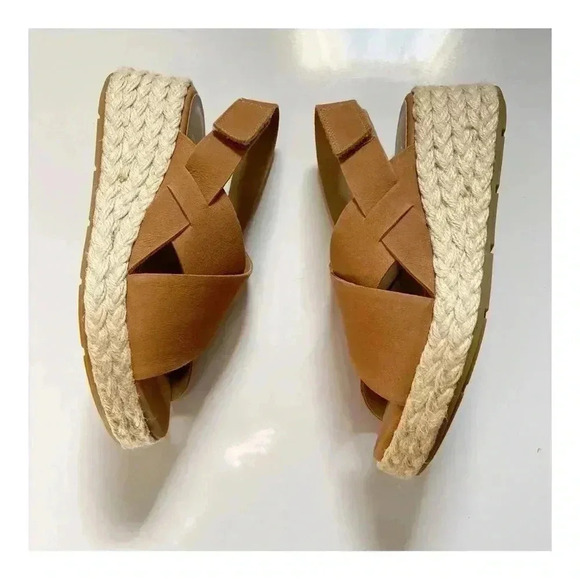 Eileen Fisher Timor Espadrille Wedge Slingback Sandal size 6.5 - Picture 3 of 9